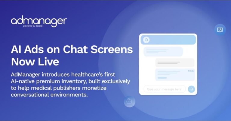 As AI Turns to Advertising, Admanager, Powered by Doceree, Defines Healthcare’s First AI-Native Premium Inventory