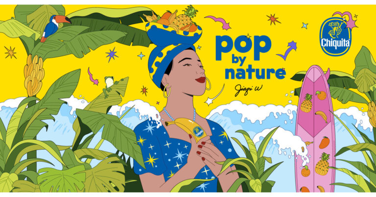 Chiquita Brings Everyday Joy to Life in Third Year of Pop by Nature Creative Collaboration with Artist Jiaqi Wang