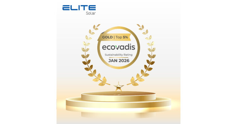 ELITE Solar Awarded EcoVadis Gold Rating for Sustainability Performance ELITE Solar Awarded EcoVadis Gold Rating for Sustainability Performance