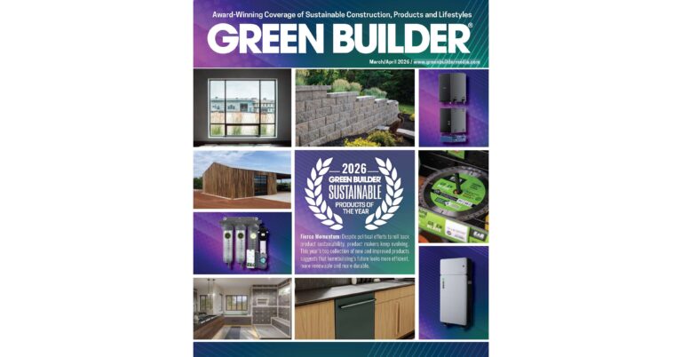 Green Builder Media Announces 2026 Sustainable Products of the Year and Brand Index Winners
