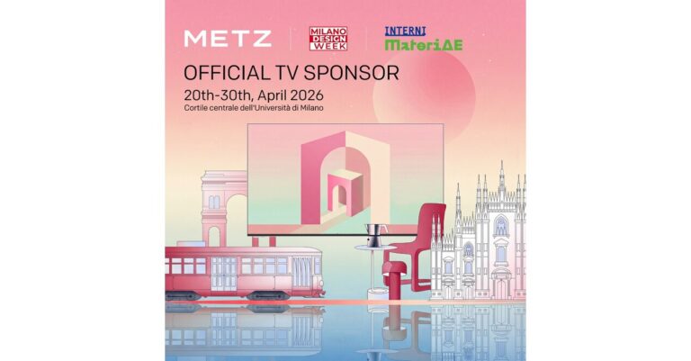 METZ est le sponsor TV officiel de la Semaine du design de Milan