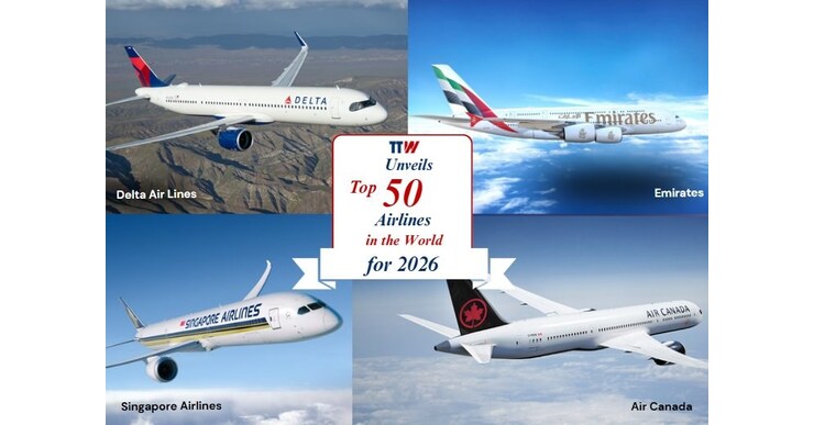 TTW Unveils Top 50 Airlines in the World for 2026