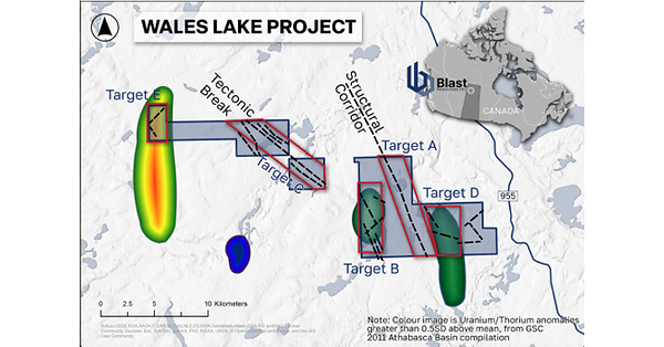 Blast Resources Announces Exploration Results at its Flagship Wales Lake Project in the Athabasca Basin Region, Saskatchewan Blast Resources Announces Exploration Results at its Flagship Wales Lake Project in the Athabasca Basin Region, Saskatchewan