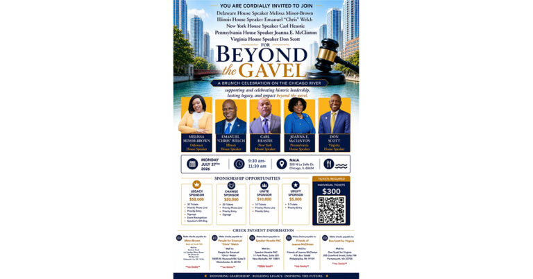 Historic Black House Speakers from Across the Nation to Gather in Chicago for “Beyond the Gavel” Brunch Celebration