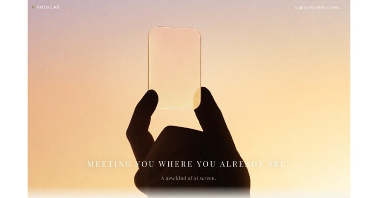 Nooklab Unveils Vision for a Low Distraction AI Screen