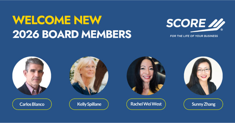 SCORE Welcomes Four New Board Members to Advance Small Business Success