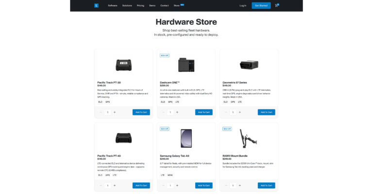 Trucking Hub Launches Fleet Hardware Store for Trucking Companies