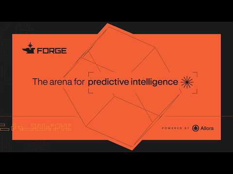 Introducing Forge — the world's first arena for predictive intelligence, where machine learning engineers build, deploy, compete with prediction models, and earn based on real-world accuracy.