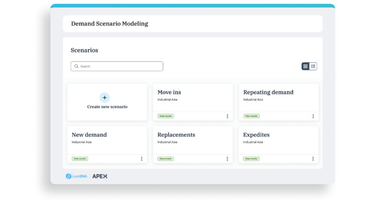 LeanDNA Launches Demand Scenario Modeling in APEX, Replacing Spreadsheet Guesswork With Real-Time Production Feasibility