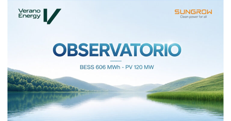 Sungrow to Deliver 606 MWh Energy Storage System for Verano Energy’s Observatorio Project in Chile