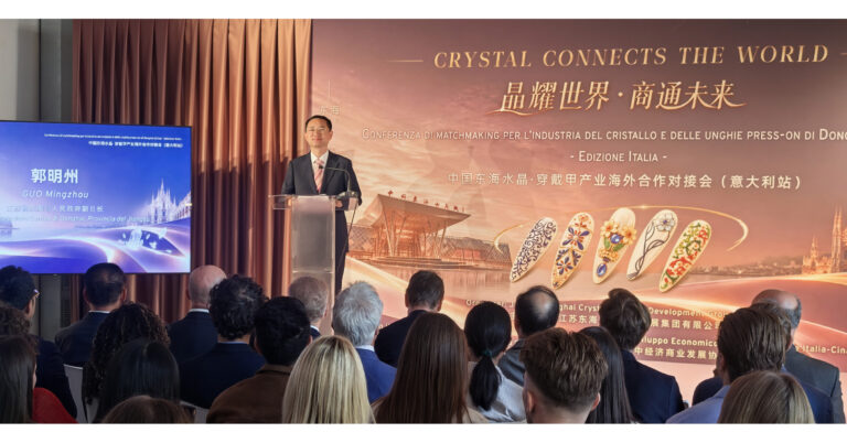 Donghai, China, Brings Crystal and Handcrafted Press-On Nails to Milan Fashion Week