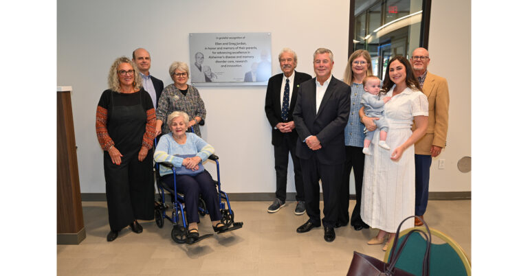 Greg and Ellen Jordan Commit $1 Million to Alzheimer’s Disease and Related Disorders at Allegheny Health Network