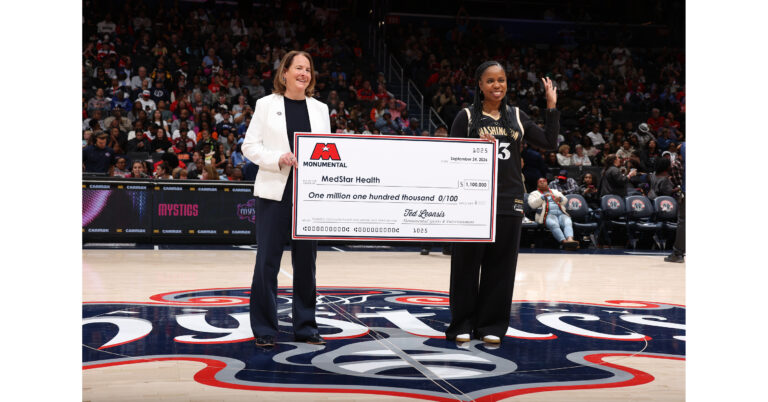 Monumental Sports & Entertainment and MedStar Health Celebrate $1.1 Million Gift to Services Supporting Women, Infants, and Community Pediatrics