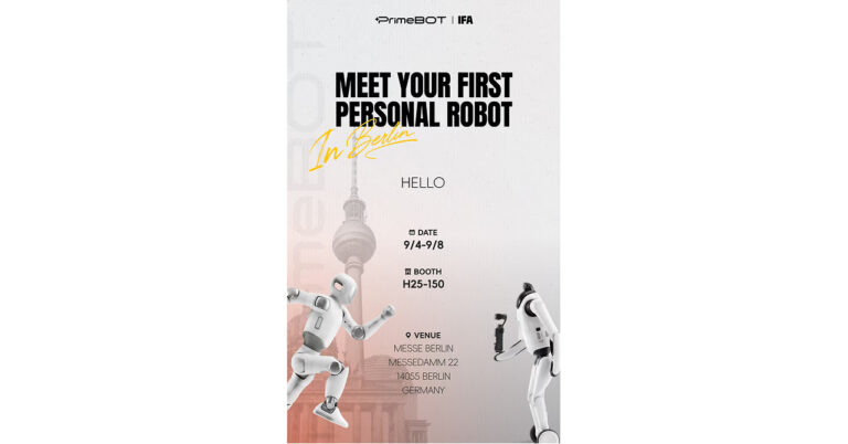 PrimeBOT to Showcase PrimeBOT T1 and PrimeBOT Q1 at IFA 2026 and ShowStoppers