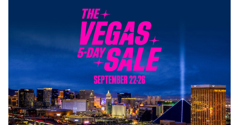 “Vegas 5-Day Sale” Starts Now. Bringing 180+ Reasons to Plan Your Next Escape
