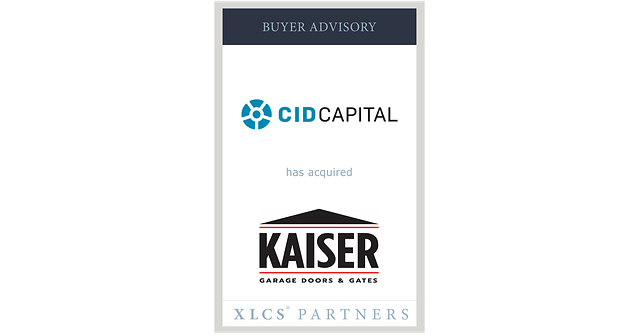 XLCS Partners advises CID Capital on its investment in Kaiser Garage Doors & Gates