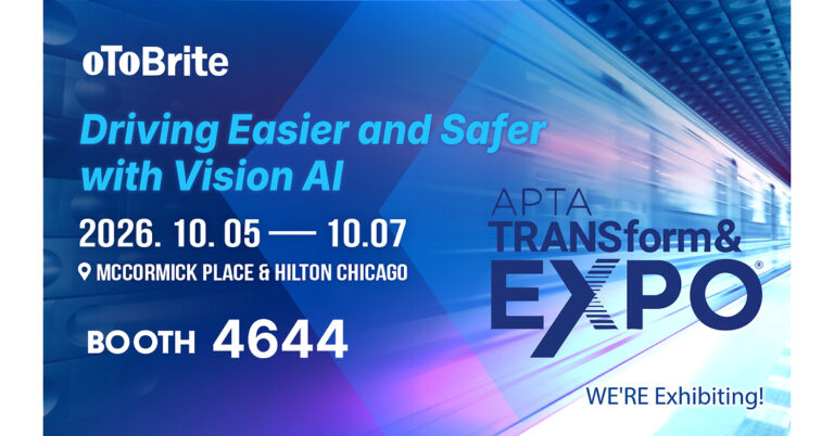 oToBrite Teams Up with SINTRONES at APTA EXPO 2026 to Deliver a Comprehensive Bus Safety Solution