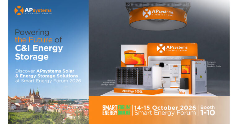 APsystems to Showcase Advanced C&I Energy Storage Solutions at Smart Energy Forum 2026