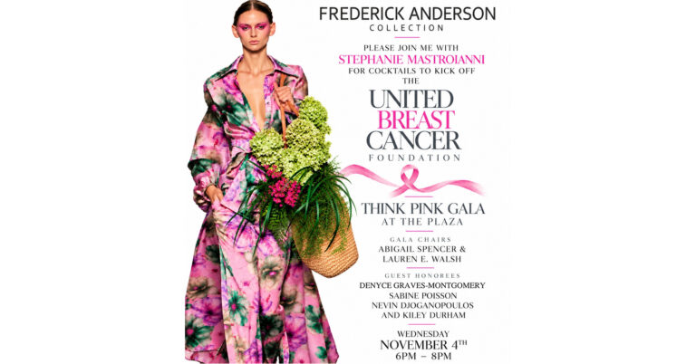 Frederick Anderson Collection to Host Cocktail Kick-off Party for UBCF ahead of 25th Anniversary Think Pink Gala