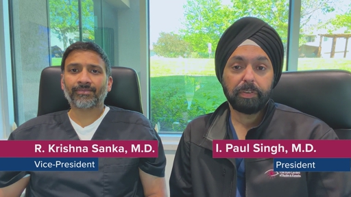Dr. I. Paul Singh and Dr. R. Krishna Sanka, President and Vice President