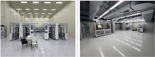 Image: Installation of the Degassing & EOL Equipment in the Formation Process Clean Room & Pilot Manufacturing Equipment for the Tabless 21700 Cylindrical Line