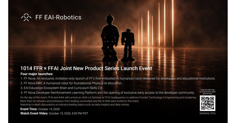 This Week’s Investor Weekly Report from YT Jia Rescheduled to October 14; FFR and FFAI to Host Joint New Product Launch Event on October 14