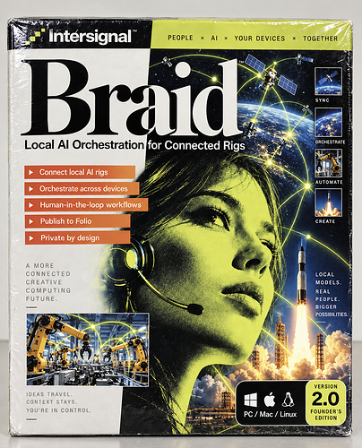 Braid 2.1, a descendant of Intersignal's Braid 2.0 initiative, introduces persistent Memory Capsules for long time horizon local agentic AI workflows and mission state. Braid 2.1, a descendant of Intersignal's Braid 2.0 initiative, introduces persistent Memory Capsules for long time horizon local agentic AI workflows and mission state.